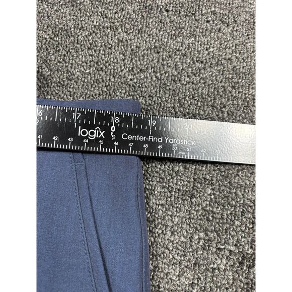 Original Penguin Pants Mens 36x32 Blue Chino Dress Trousers Stretch Work - Picture 7 of 9